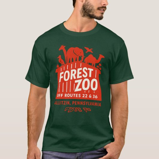 Forest Zoo - Gallitzin, PA T-Shirt (Vorderseite)