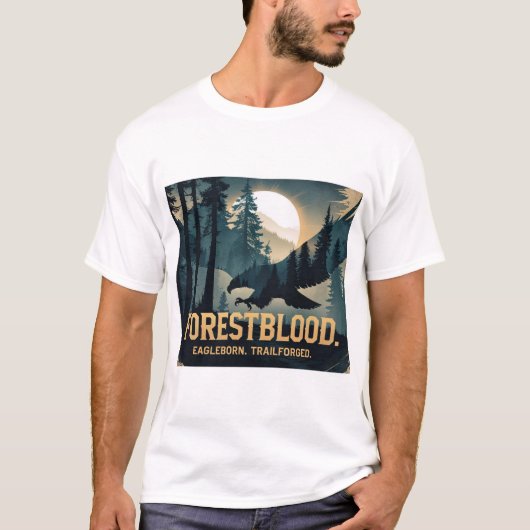 Forestblood – Espíritu Salvaje Nacido del Bosque T-Shirt (Vorderseite)