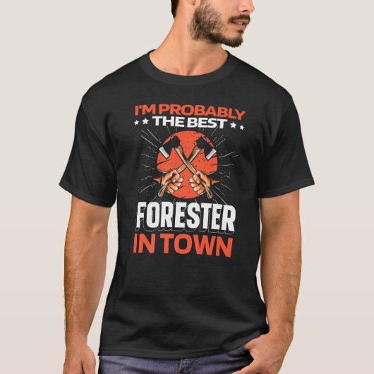 Forester Ax - Timberjack Logger Lumberjack Premiu T-Shirt (Vorderseite)