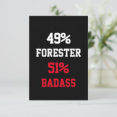 Forester Badass Karte (Stehend Vorderseite)