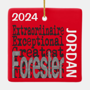 Forester Extraordinaire CUSTOM Keramikornament