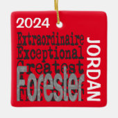 Forester Extraordinaire CUSTOM Keramikornament (Vorderseite)