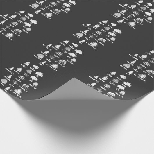 Forester Outdoor Wood Lover Tree Nature Bildung Geschenkpapier (Ecke)