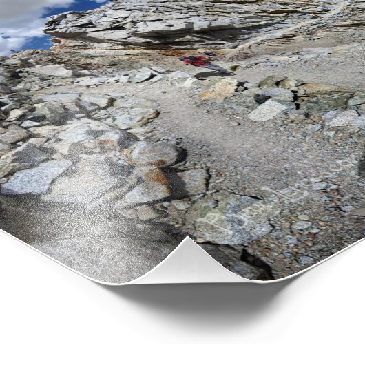 Forester Pass Switchbacks - John Muir Trail Fotodruck (Ecke)