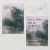 Forestry Consultants/Douglas Fir Business Card Visitenkarte (Vorne/Hinten)
