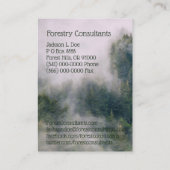Forestry Consultants/Douglas Fir Business Card Visitenkarte (Rückseite)