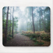 Forests | Dark Foggy Woods Norfolk UK Mousepad (Vorne)