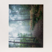Forests | Dark Foggy Woods Norfolk UK Puzzle (Vertikal)