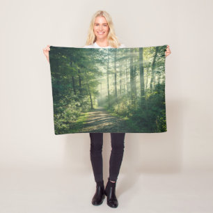 Forests Forest Path Hamburg Germany Fleecedecke