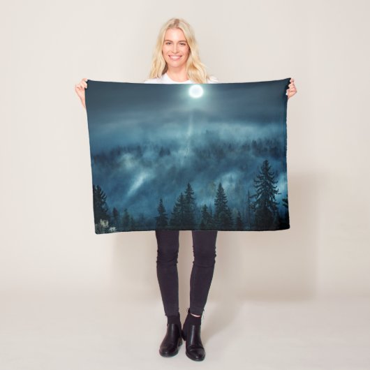 Forests Moonlit Forest Fleecedecke (Beispiel)