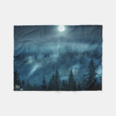 Forests Moonlit Forest Fleecedecke (Vorderseite (Horizontal))