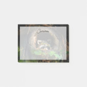 Forests Raccoon Peeking Post-it Klebezettel (Vorderseite)