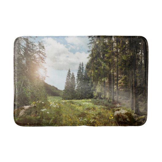 Forests | Sun Peeking Thru Badematte (Vorderseite)