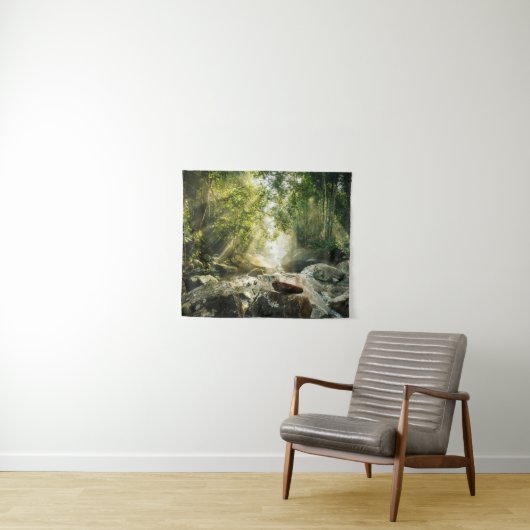 Forests | Tropical Jungle Forest Wandteppich (Beispiel (Horizontal))