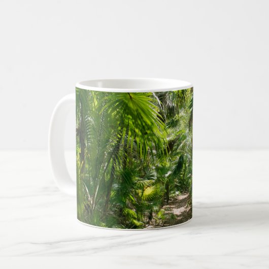 Forests Tropical Rainforest Tulum Mexico Kaffeetasse (Vorderseite Links)