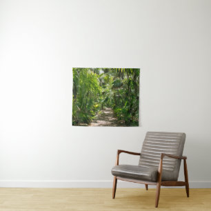 Forests Tropical Rainforest Tulum Mexico Wandteppich