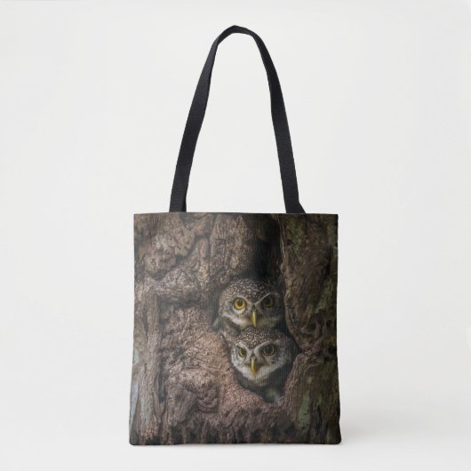 Forests Two Owls Looking Tasche (Vorderseite)