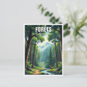 Forets Nationalpark Frankreich Reisen Postkarte (Stehend Vorderseite)
