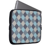 Foreut Blue Gray Cotton Seed Checkerboard Laptopschutzhülle (Vorne Rechts)