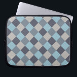 Foreut Blue Gray Cotton Seed Checkerboard Laptopschutzhülle<br><div class="desc">2023</div>
