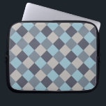 Foreut Blue Gray Cotton Seed Checkerboard Laptopschutzhülle<br><div class="desc">2023</div>