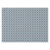 Foreut Blue Gray Cotton Seed Checkerboard Tischdecke (Vorderseite (Horizontal))