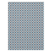 Foreut Blue Gray Cotton Seed Checkerboard Tischdecke (Vorderseite)