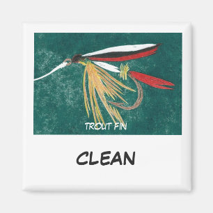 "Foreut Fin" Dish Washer Status Magnet