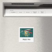 "Foreut Fin" Fishing Art Magnet (In Situ (Geschirrspüler))