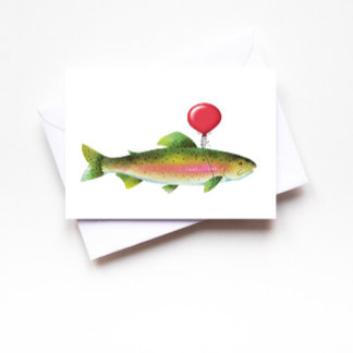 Foreut Fischen seinen Vater Geburtstagskarte Karte