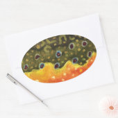 Foreut Fishing Ovaler Aufkleber (Umschlag)