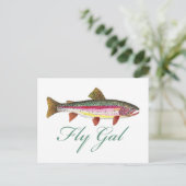 Foreut Fishing Postkarte (Stehend Vorderseite)