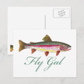 Foreut Fishing Postkarte (Vorne/Hinten)