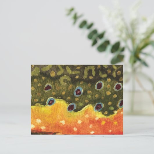 Foreut Fishing Postkarte (Stehend Vorderseite)