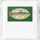 Foreut Fishing Rechteckiger Aufkleber (Tasche)