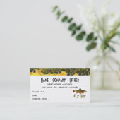 Foreut Fly Fisherman Visitenkarte (Stehend Vorderseite)