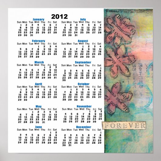Forever 2012 Wall Calendar Poster (Vorne)