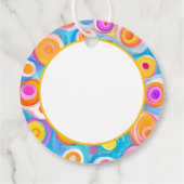 FOREVER 29 Geburtstag Abstrakte Kunst Spaß Geschenkanhänger (Rückseite)