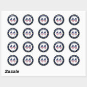 Forever 44 Classic Rund Sticker (Blatt)