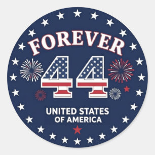 Forever 44 Classic Rund Sticker