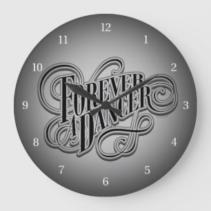 Forever A Dancer Große Wanduhr