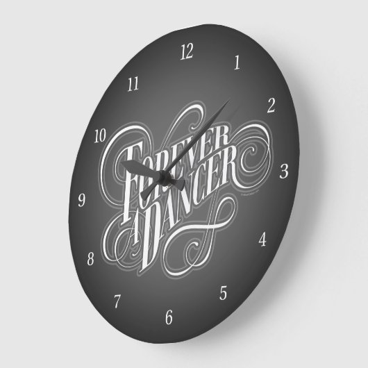 Forever A Dancer Große Wanduhr (Winkel)