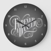 Forever A Dancer Große Wanduhr (Vorderseite)