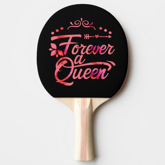 Forever A Queen Gift Bag Tischtennis Schläger (Vorderseite)