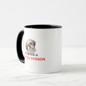 Forever a Shih Tzu Person Accent Coffee Mug Tasse (Vorderseite Links)