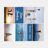 Forever Adventing Custom Foto Collage Fleecedecke (Vorderseite (Horizontal))