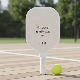 Forever & Always Benutzerdefinierte Initialen Roma Pickleball Schläger