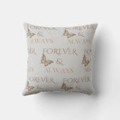 Forever & Always Butterfly design Kissen (Rückseite)