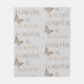 Forever & Always Butterfly Fleecedecke (Vorderseite)