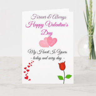 Forever & Always – Frohes Valentinstag-Karte Feiertagskarte